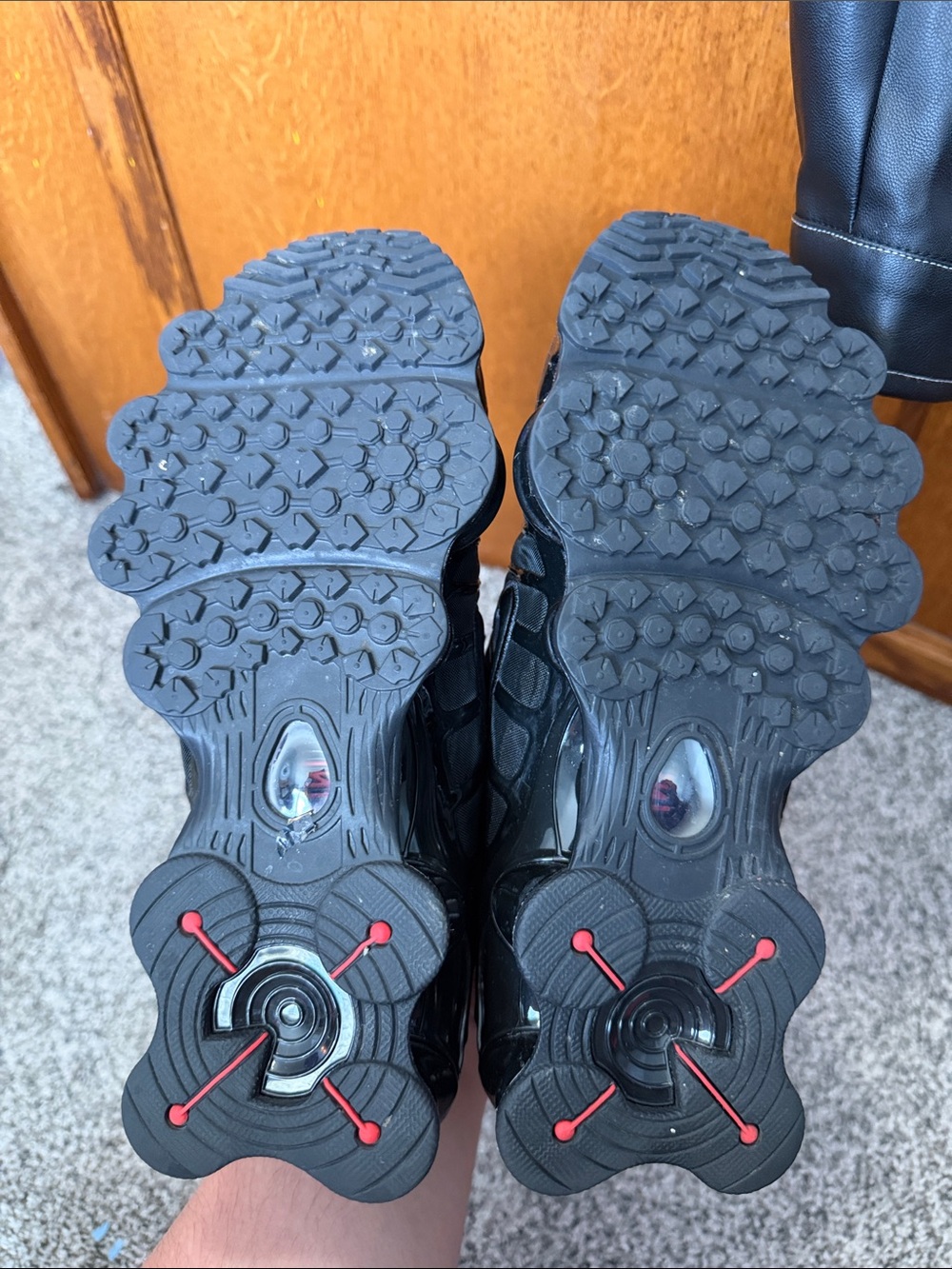 Womens Black Nike Shox - Picture 3 of 5